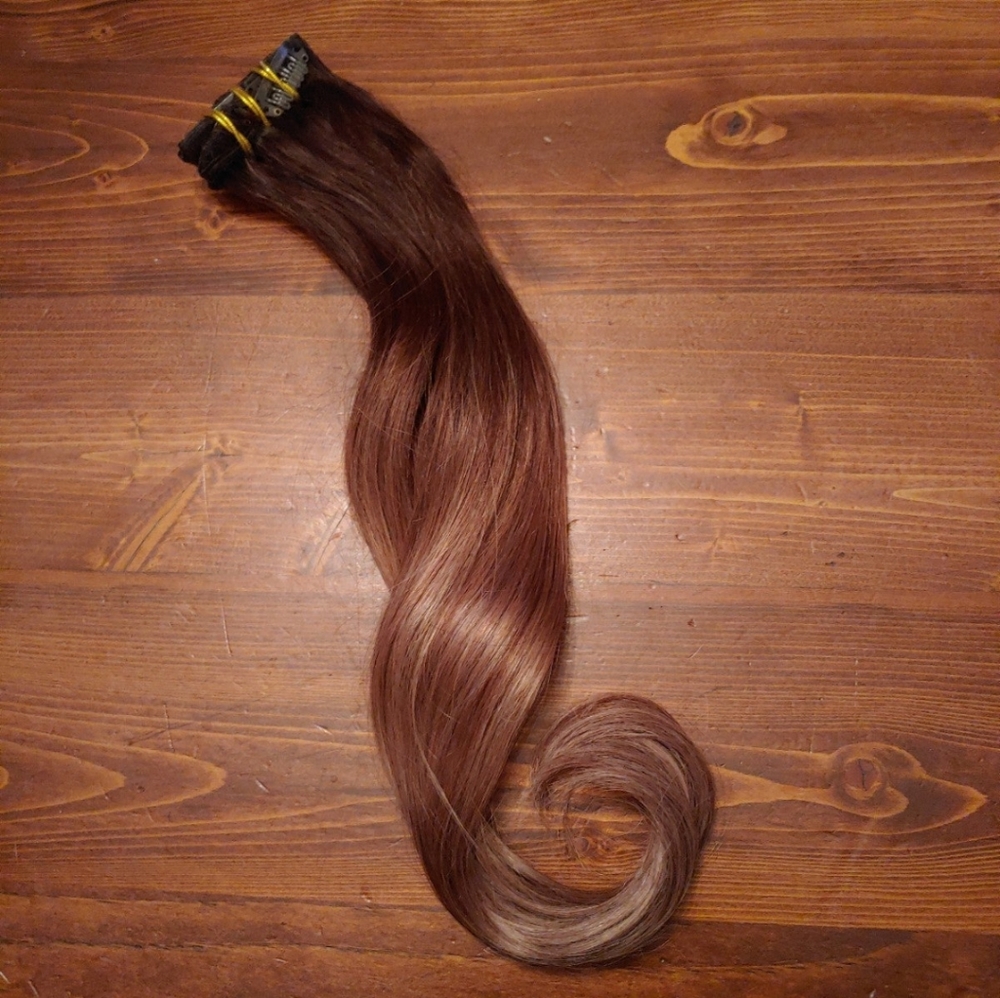 Clip in hair extensions